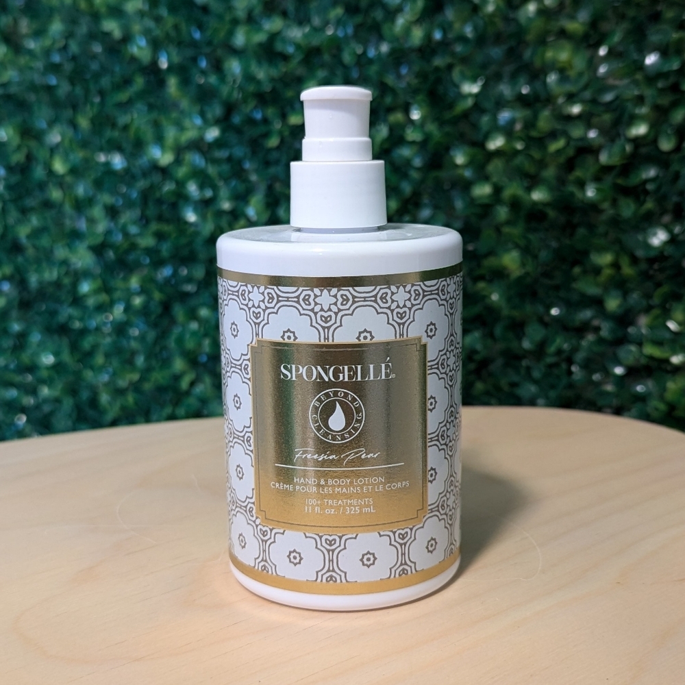 Spongelle Freesia Pear Hand & Body Lotion with Pump 325ML